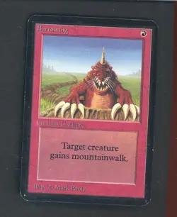 1993 MTG Magic The Gathering Alpha Burrowing - Image 1