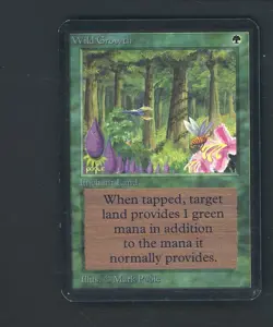 1993 MTG Magic The Gathering Alpha Wild Growth - Image 1