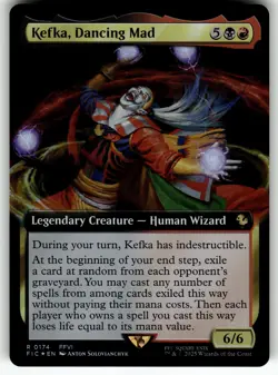 Kefka, Dancing Mad (Extended Art) R Commander: FINAL FANTASY 174 NM MTG - Image 1