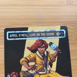 April O'Neil, Live on the Scene NM 0084 Pixel Surge Foil MTG TMNT Unplayed Magic - Image 5