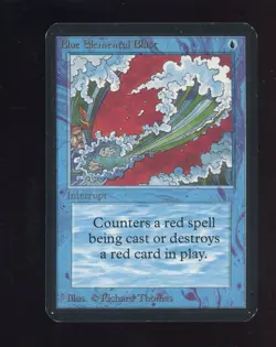 1993 MTG Magic The Gathering Alpha Blue Elemental Blast - Image 1