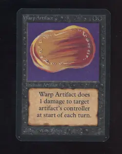 1993 MTG Magic The Gathering Alpha Warp Artifact - Image 1