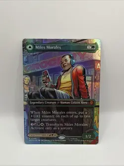Miles Morales Ultimate Spider-Man Foil Borderless M 0200 Nm Spider-man MTG - Image 1