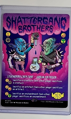 2023 MTG Magic the Gathering Secret Lair Drop Poster #1315 Shattergang Brothers - Image 1