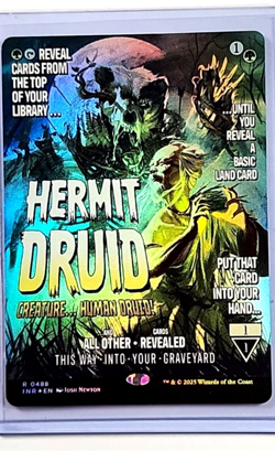 2025 MTG Magic the Gathering Innistrad Remastered Poster Foil #488 Hermit Druid - Image 1