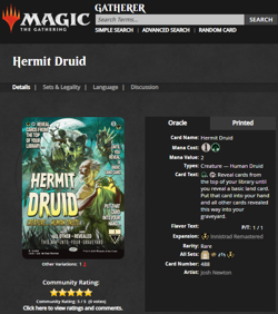 2025 MTG Magic the Gathering Innistrad Remastered Poster Foil #488 Hermit Druid - Image 3