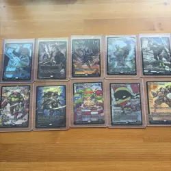 TMNT MTG Teenage Mutant Magic Set of 10 0281-0290 Super Shredder borderless foil - Image 1