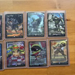 TMNT MTG Teenage Mutant Magic Set of 10 0281-0290 Super Shredder borderless foil - Image 3