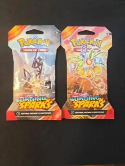 Surging Sparks Sleeved Booster Pack - Lot of 2 Pokemon TCG - Image 1