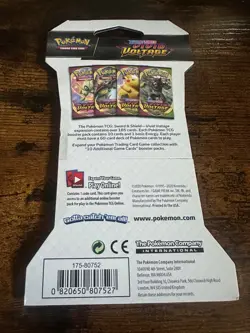 Pokemon TCG Sleeved Sword & Shield Vivid Voltage Booster Pack (Factory Sealed) - Image 2