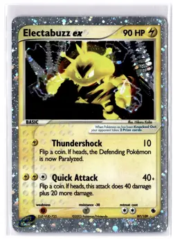 Pokemon Electabuzz ex 97/109 Ruby & Sapphire Ultra Rare Holo Basic 90 HP - Image 1