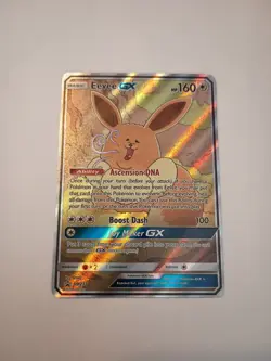 Pokemon TCG Eevee GX SM233 Full Art Promo Black Star Ultra Rare Holo NM - Image 1