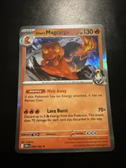 Pokemon TCG Ethan's Magcargo 36/182 SV10 Destined Rivals Holo - Image 1