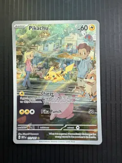 Pikachu 173/165 Pokemon Scarlet & Violet 151 Illustration Rare Holo IR NM - Image 1