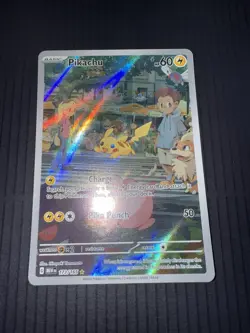 Pikachu 173/165 Pokemon Scarlet & Violet 151 Illustration Rare Holo IR NM - Image 2