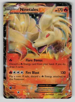 Ninetales EX 13/83 Holo Rare EX Generations Pokemon HP dmg - Image 1