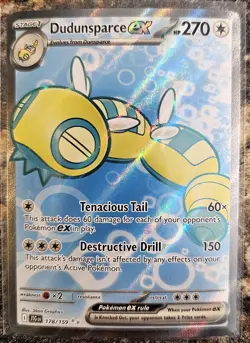 Pokemon 2025 Journey Together Dudunsparce Ex 178 NM or better - Image 1