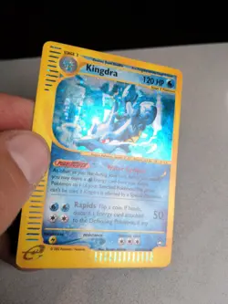 Kingdra Aquapolis H14/H32 Holo Swirl English LP Pokemon - Image 3