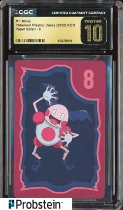 2022 Pokemon Playing Cards Korean Paper Safari Mr. Mime CGC 10 PRISTINE - Image 1