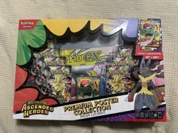 Pokemon TCG: Ascended Heroes Premium Poster Collection Mega Lucario Sealed Box - Image 1
