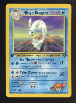 2000 Pokemon Gym Challenge #54/132 Misty's Dewgong NM - Image 1