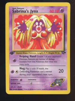 2000 Pokemon Gym Challenge #57/132 Sabrina's Jynx NM - Image 1