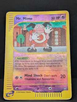 Mr. Mime (95b) 095B/147 Aquapolis Reverse Rare Pokemon TCG Nintendo MP - Image 3