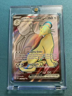 Pokemon TCG Team Rockets Persian EX Full Art 219/182 Destined Rivals Ultra Rare - Image 1