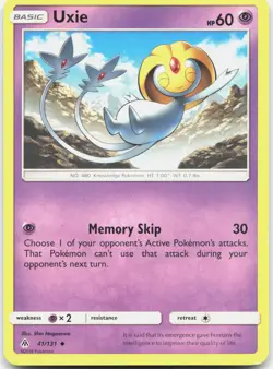 Uxie Uncommon Forbidden Light 41/131 LP Pokemon - Image 1