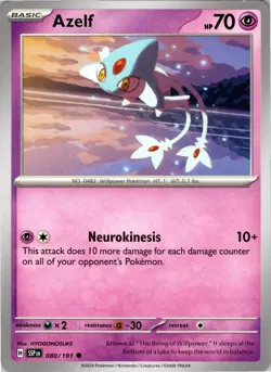 Azelf 080/191 Common Surging Sparks Pokemon NM - Image 1