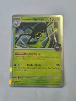 Team Rocket's Spidops 020/182 Rare Destined Rivals Pokemon Holo Near Mint - Image 1