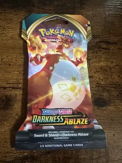 Pokemon TCG Sword & Shield Darkness Ablaze Booster Pack SEALED Charizard Art - Image 1