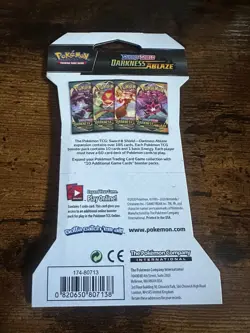 Pokemon TCG Sword & Shield Darkness Ablaze Booster Pack SEALED Charizard Art - Image 3