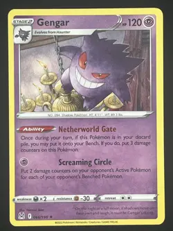Pokemon - Gengar 066/196 - Deck Exclusive Rare -Non Holo - Lost Origins - NM - Image 1