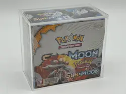 Pokemon TCG Sun & Moon Base Set Booster Box SEALED w/Acrylic Case - Image 1