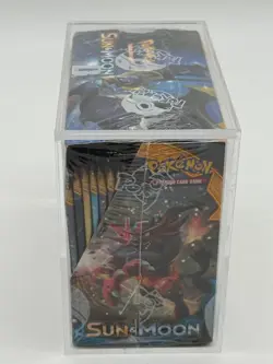 Pokemon TCG Sun & Moon Base Set Booster Box SEALED w/Acrylic Case - Image 3