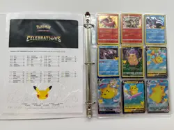 Pokemon TCG Celebrations Complete Master Ser w/Binder Included - Image 3