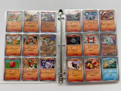 Pokemon TCG Scarlet & Violet Obsidian Flames Complete Master Set w/Binder - Image 4