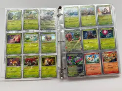 Pokemon TCG Scarlet & Violet Temporal Forces Complete Master Set w/Binder - Image 1