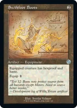 Swiftfoot Boots (Schematic) -Foil Near Mint MTG - Image 1