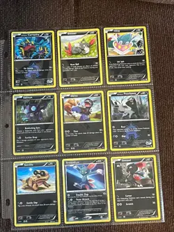 Pokemon Binder Sheets of 171 Assorted Cards Includes Some Halos - Image 2