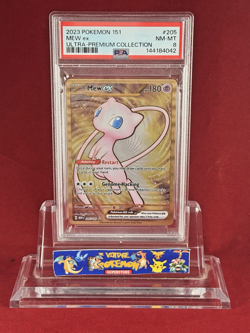 2023 Pokemon 151 MEW ex Ultra Premium Collection UPC Card 205 Fresh Grade PSA 8 - Image 1