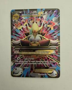 Pokemon Mega M Alakazam EX Full Art Card 118/124 XY Fates Collide - Image 1