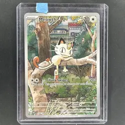 Pokemon Meowth Illustration Rare Holo 106/094 Me02: Phantasmal Flames 70HP Card - Image 3