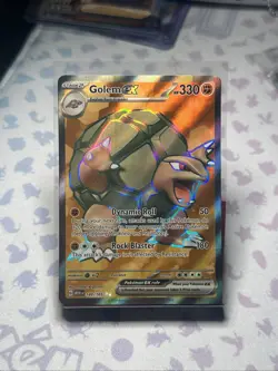 Pokemon Golem EX TCG Full Art Holo Rare Card 189/165 Scarlet & Violet 151 NM - Image 1