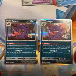 Pokemon Gengar Holo Ability Mind Jack Cards Lot 2x 050/088 POR English TCG - Image 1