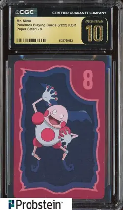 2022 Pokemon Playing Cards Korean Paper Safari Mr. Mime CGC 10 PRISTINE - Image 1