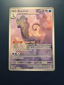Pokemon Aurorus 092/088 Rare Stage 2 Card 2026 HP 170 Attack 150 English - Image 1