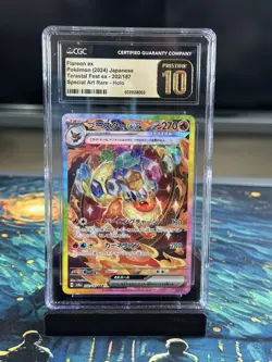 CGC PRISTINE 10 Flareon ex SAR 202/187 Japanese Pokemon Card Tersastal - Image 1