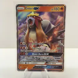 Entei GX - 10/73 - Pokemon Shining Legends Sun & Moon Ultra Rare Card LP - Image 1